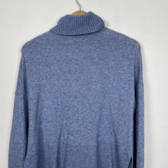 J.CREW Light Blue Wool Blend Turtleneck Knit Sweater in Supersoft Yarn Sz: S - Picture 6 of 10